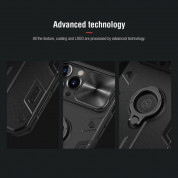 Nillkin CamShield Armor Hard Case - хибриден удароустойчив кейс с пръстен против изпускане за iPhone 13 Pro Max (зелен) 3