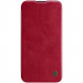 Nillkin Qin Book Pro Leather Flip Case - кожен калъф, тип портфейл за iPhone 13 Pro (червен)  2