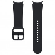 Samsung Sport Strap S/M ET-SFR86SBE - оригинална силиконова каишка за Samsung Galaxy Watch 4 и други (20мм) (черен)