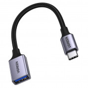 Ugreen USB-C to USB-A 3.0 OTG Adapter (gray) (10 cm)