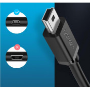 Ugreen Mini USB OTG Adapter - адаптер от miniUSB към женско USB за мобилни устройства (черен) 3