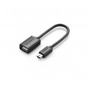 Ugreen Mini USB OTG Adapter - адаптер от miniUSB към женско USB за мобилни устройства (черен)
