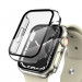 Tech-Protect Defense 360 Case - качествен твърд кейс с вграден стъклен протектор за дисплея на Apple Watch 7 41мм (прозрачен) 1