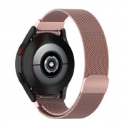 Tech-Protect Milanese 2 Steel Band 20mm - каишка от неръждаема стомана за Galaxy Watch, Huawei Watch, Xiaomi, Garmin и други (20мм) (розово злато) 2