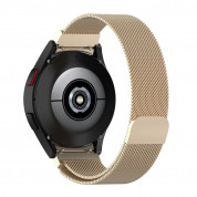 Tech-Protect Milanese 2 Steel Band 20mm - каишка от неръждаема стомана за Galaxy Watch, Huawei Watch, Xiaomi, Garmin и други (20мм) (светлозлатист) 2