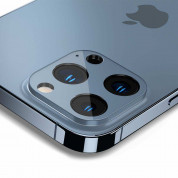 Spigen Optik Lens Protector - комплект 2 броя предпазни стъклени протектора за камерата на iPhone 13 Pro, iPhone 13 Pro Max (син) 2