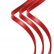 Baseus Fabric 3-in-1 Flexible Cable USB - универсален USB кабел с Lightning, microUSB и USB-C конектори (120 см) (червен) 4