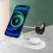 Tech-Protect 3-in-1 Magnetic MagSafe Wireless Charger A13 - тройна поставка (пад) за безжично зареждане за iPhone с Magsafe, Apple Watch и AirPods Pro (черен) 4