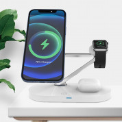 Tech-Protect 3-in-1 Magnetic MagSafe Wireless Charger A13 - тройна поставка (пад) за безжично зареждане за iPhone с Magsafe, Apple Watch и AirPods Pro (черен) 3