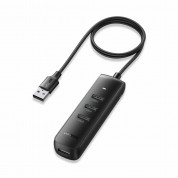 Ugreen USB-A 3.0 Hub 4-port CM416 - 4-портов USB 3.0 хъб за компютри и лаптопи с USB-A порт (100 см) (черен)