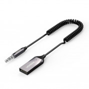 Ugreen USB Wireless Bluetooth 5.0 AUX Audio Adapter - безжичен блутут аудио адаптер, чрез който можете да прехвърлите звука от телевизор или компютър към слушалки или аудио система (черен)