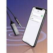Ugreen USB Wireless Bluetooth 5.0 AUX Audio Adapter - безжичен блутут аудио адаптер, чрез който можете да прехвърлите звука от телевизор или компютър към слушалки или аудио система (черен) 11