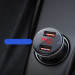 Baseus Digital Display PPS Dual Quick Car Charger 45W (TZCCBX-C0G) - зарядно за кола с USB-A и USB-C изходи с технология за бързо зареждане и USB-C кабел (черен) 9