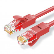 Ugreen Ethernet Patchcord Cable RJ45 Cat 6 UTP 1000 Mbps кабел (100 см) (червен)
