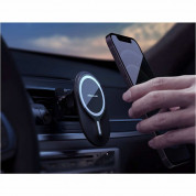 Nillkin MagSafe Car Vent Mount - поставка за радиатора на кола с MagSafe закрепяне за iPhone с Magsafe (черен) 6