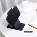 Nillkin SnapBase Magnetic Stand Leather - кожена поставка за прикрепяне към iPhone с MagSafe (тъмносин) 4