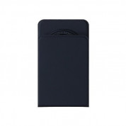 Nillkin SnapBase Magnetic Stand Leather - кожена поставка за прикрепяне към iPhone с MagSafe (тъмносин)