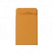 Nillkin SnapBase Magnetic Stand Leather - кожена поставка за прикрепяне към iPhone с MagSafe (оранжев)
