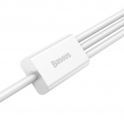 Baseus Superior 3-in-1 USB Cable with micro USB, Lightning and USB-C connectors (CAMLTYS-02) (150 cm) (white) 2