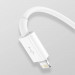 Baseus Superior 3-in-1 USB Cable (CAMLTYS-02) - универсален USB кабел с Lightning, microUSB и USB-C конектори (150 см) (бял) 7