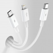 Baseus Superior 3-in-1 USB Cable (CAMLTYS-02) - универсален USB кабел с Lightning, microUSB и USB-C конектори (150 см) (бял) 8