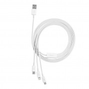 Baseus Superior 3-in-1 USB Cable with micro USB, Lightning and USB-C connectors (CAMLTYS-02) (150 cm) (white) 4