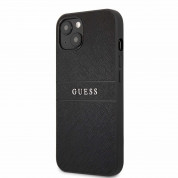 Guess Saffiano PU Leather Hard Case for iPhone 13 (black) 1