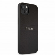 Guess Saffiano PU Leather Hard Case for iPhone 13 (black)
