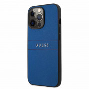 Guess Saffiano PU Leather Hard Case for iPhone 13 Pro (blue)