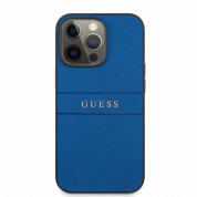 Guess Saffiano PU Leather Hard Case for iPhone 13 Pro (blue) 1