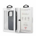 Guess Saffiano PU Leather Hard Case - дизайнерски кожен кейс за iPhone 13 Pro Max (сив) 6