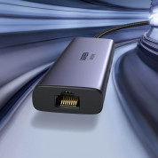 Ugreen 6-in-1 USB-C Hub 4K 60Hz - мултифункционален хъб за свързване на допълнителна периферия за устройства с USB-C (тъмносив) 3