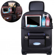 Foldable Mini Shelf Multifunctional Car Seat Organizer - сгъваем органайзер за седелаката на автомобил (черен)