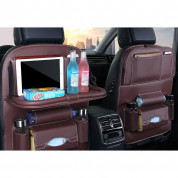 Foldable Mini Shelf Multifunctional Car Seat Organizer (black) 9