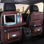 Foldable Mini Shelf Multifunctional Car Seat Organizer - сгъваем органайзер за седелаката на автомобил (черен) 4