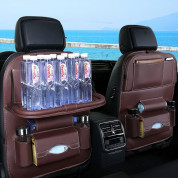 Foldable Mini Shelf Multifunctional Car Seat Organizer - сгъваем органайзер за седелаката на автомобил (черен) 5
