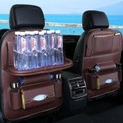 Foldable Mini Shelf Multifunctional Car Seat Organizer - сгъваем органайзер за седелаката на автомобил (черен) 8