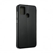 Beline Etui Book Case - хоризонтален кожен калъф с магнит тип портфейл за Samsung Galaxy A21s (черен) 2