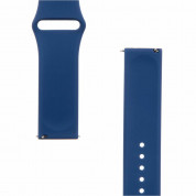 Tactical 614 Silicone Band 22mm - силиконова каишка за Galaxy Watch, Huawei Watch, Xiaomi, Garmin и други (22мм) (тъмносин) 1