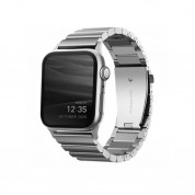 Uniq Strova Stainless Steel Band - стоманена каишка за Apple Watch 42мм, 44мм, 45мм (сребрист)