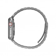 Uniq Strova Stainless Steel Band - стоманена каишка за Apple Watch 42мм, 44мм, 45мм (сребрист) 2