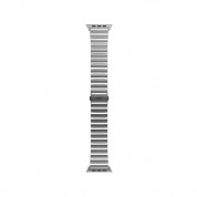 Uniq Strova Stainless Steel Band - стоманена каишка за Apple Watch 42мм, 44мм, 45мм, Ultra 49мм (сребрист) 3