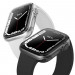Uniq Glase Dual Pack Case - комплект от два броя качествен силиконов (TPU) кейс за Apple Watch 7 41мм (прозрачен-черен) 1