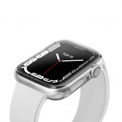 Uniq Glase Dual Pack Case - комплект от два броя качествен силиконов (TPU) кейс за Apple Watch 7 41мм (прозрачен-черен) 1