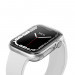 Uniq Glase Dual Pack Case - комплект от два броя качествен силиконов (TPU) кейс за Apple Watch 7 45мм (прозрачен-черен) 2