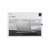 Uniq Husk Pro Claro Case - предпазен поликарбонатов кейс за MacBook Pro 13 (2016-2020), MacBook Pro 13 M1 (2020), MacBook Pro 13 M2 (2022) (прозрачен) 6