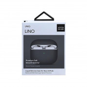 Uniq AirPods 3 Lino Silicone Case - силиконов (TPU) калъф за Apple AirPods 3 (черен) 3