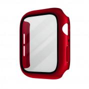 Uniq Nautic Apple Watch Case 40mm - качествен твърд кейс с вграден стъклен протектор за дисплея на Apple Watch 40мм (червен) 1