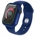 Uniq Nautic Apple Watch Case 40mm - качествен твърд кейс с вграден стъклен протектор за дисплея на Apple Watch 40мм (син) 4