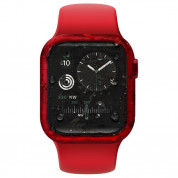 Uniq Nautic Apple Watch Case 44mm - качествен твърд кейс с вграден стъклен протектор за дисплея на Apple Watch 44мм (червен) 3